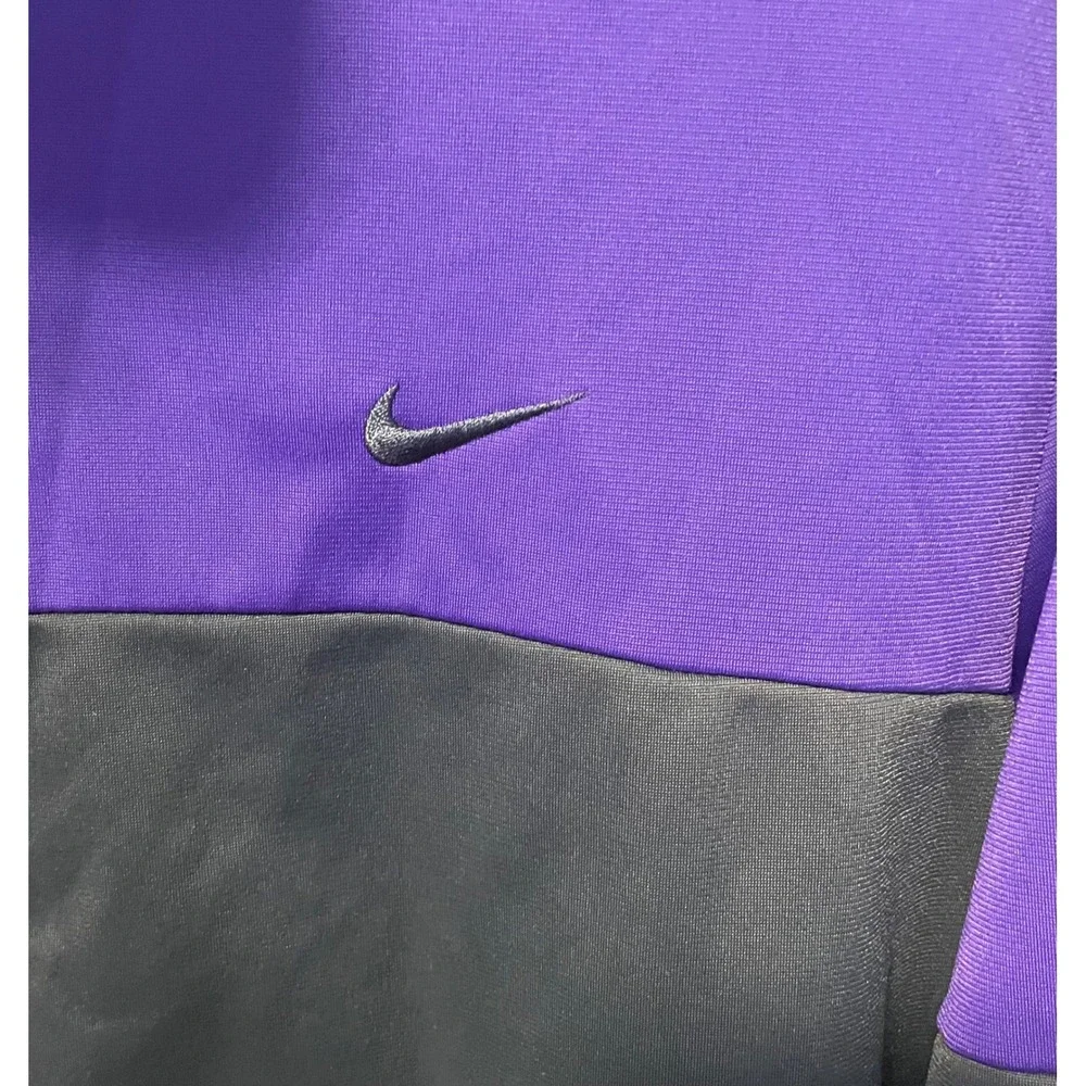 Nike The Athletic Dept Track Jacket Mens Large Purple Gray Full Zip Mock Neck